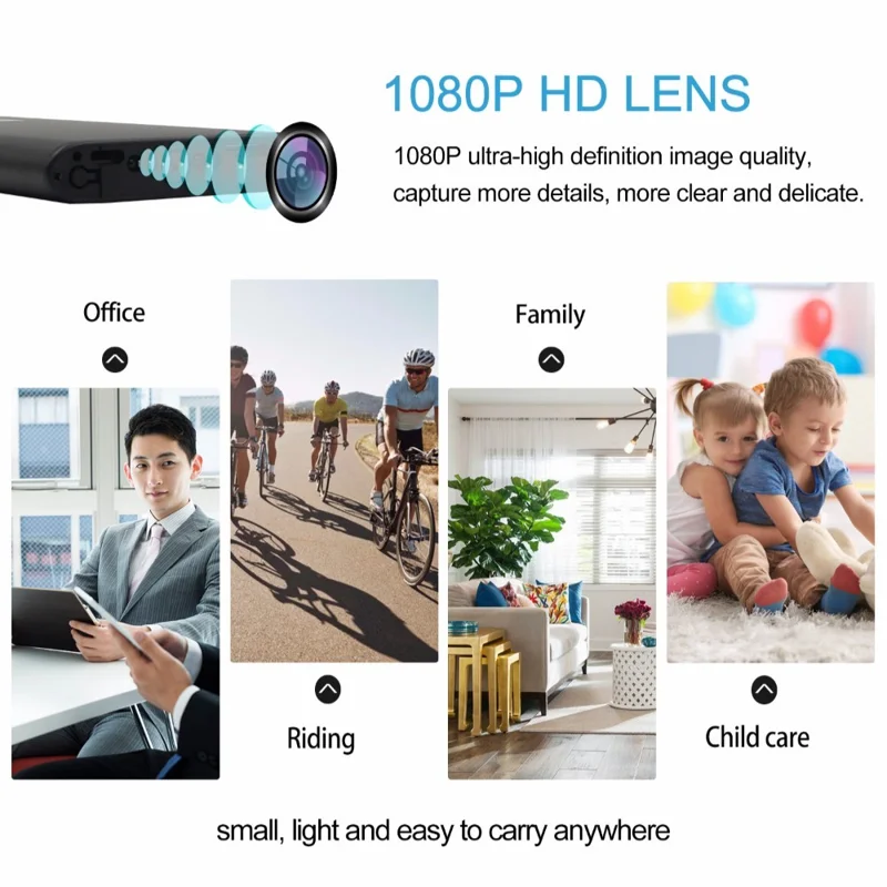 10000mAh Power Bank Motion Detection 1080P HD 2.4G WiFi Home Security Camera