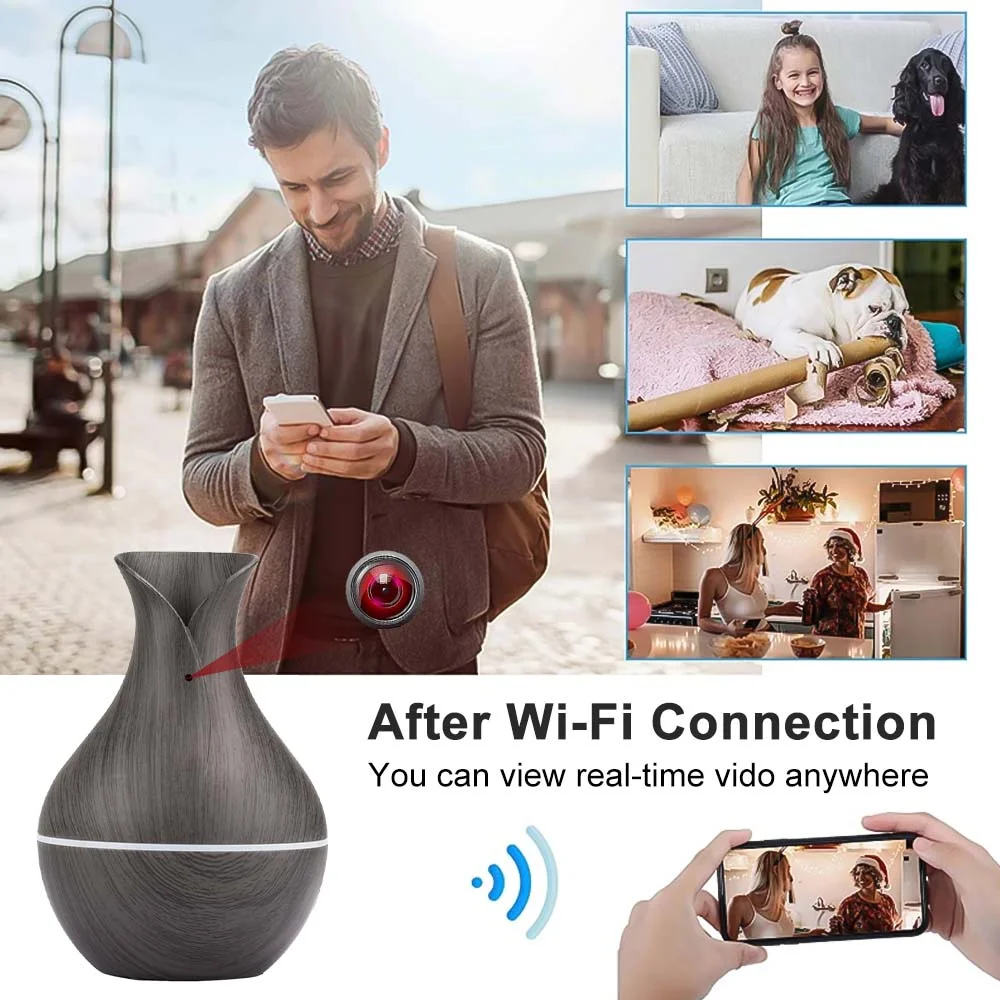 Air Humidifier Shape 1080P HD Wireless Home Security Surveillance Motion Detection WiFi Camera 7